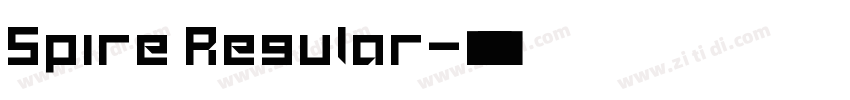 Spire Regular字体转换